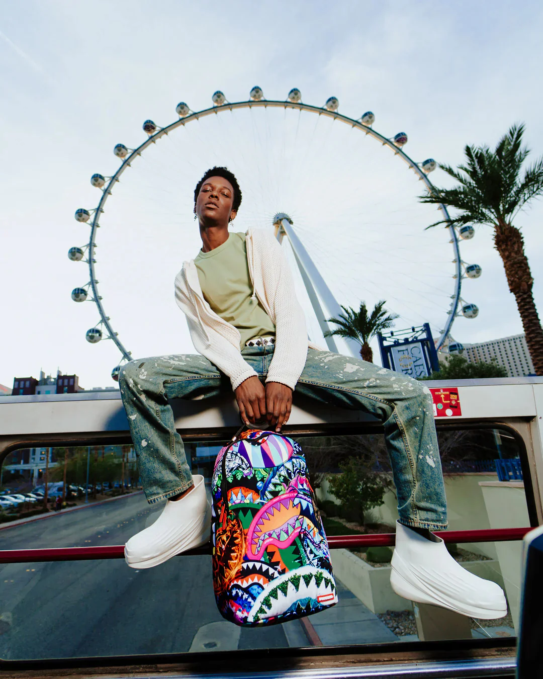 Cant Stop The Shark Dlxsr Backpack - Image 2