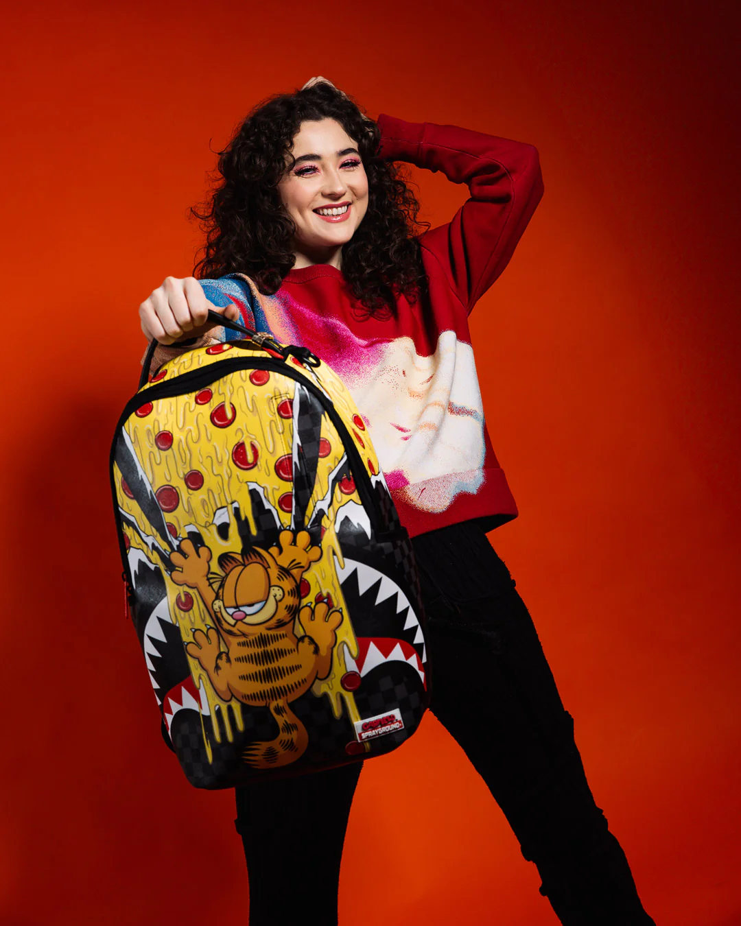 Garfield Pizza Drips Dlxsv Backpack - Image 2