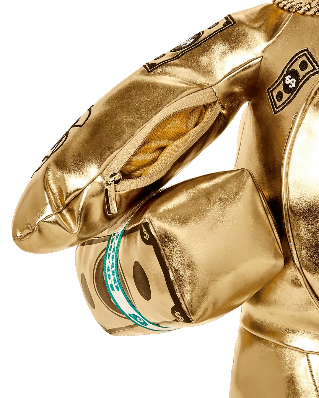 Sprayground Backpack GOLD BEAR Gold - Image 8