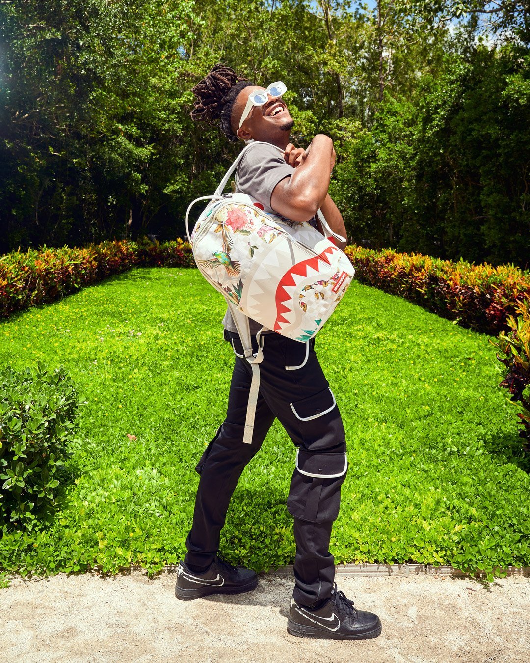 Sprayground Backpack IN THE GARDEN BACKPACK White - Image 6