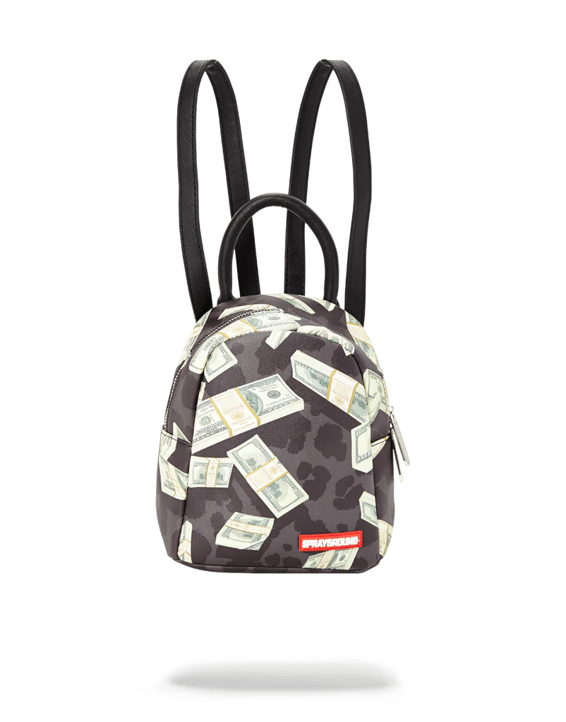 Money On Black Leopard Print Mini