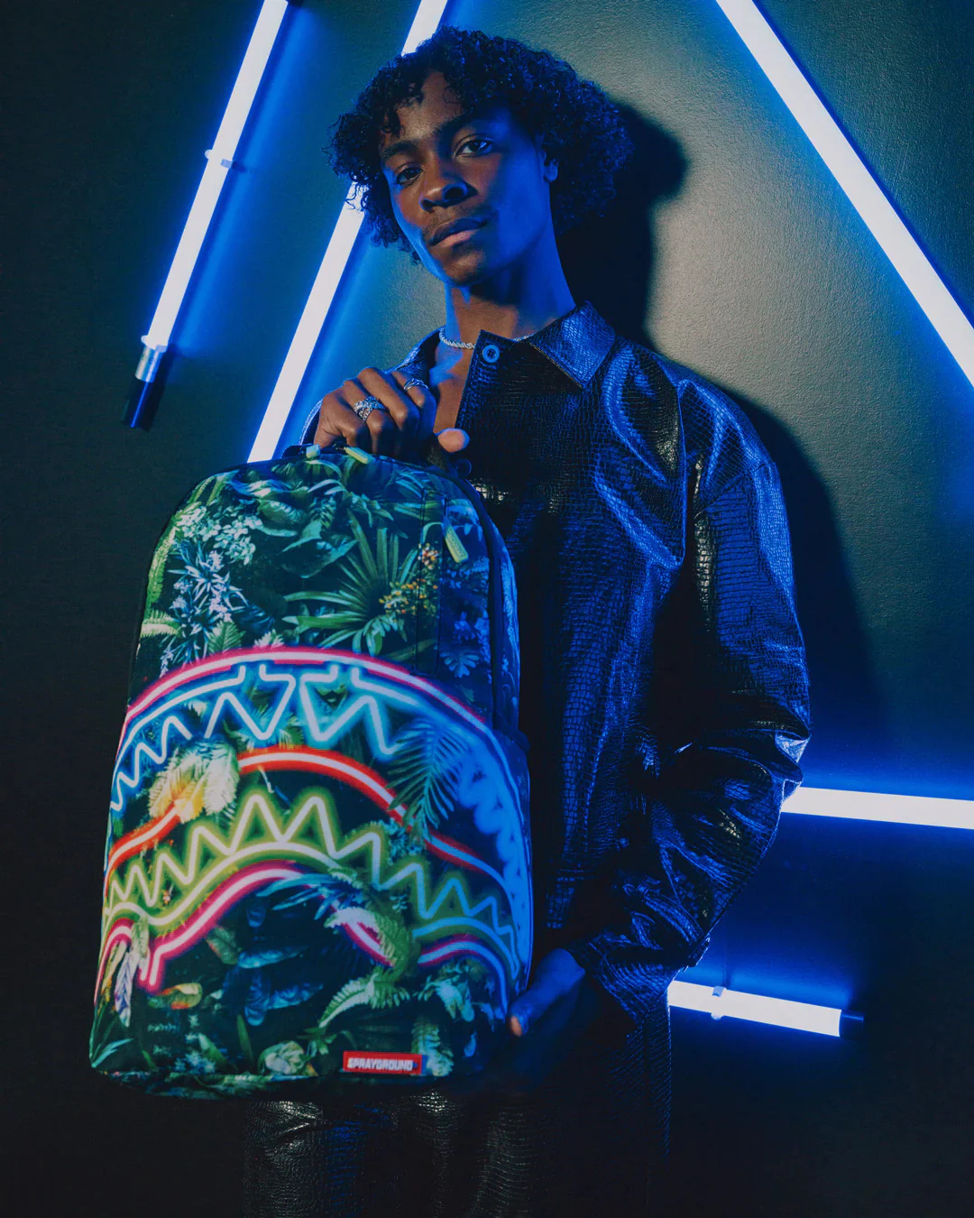 Neon Shark Jungle Dlxsr Backpack - Image 10