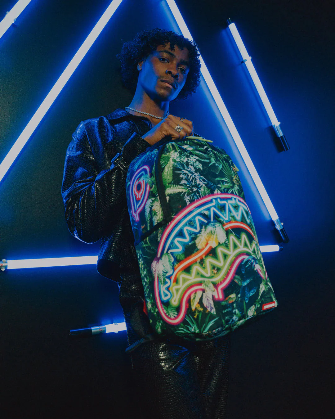 Neon Shark Jungle Dlxsr Backpack - Image 12