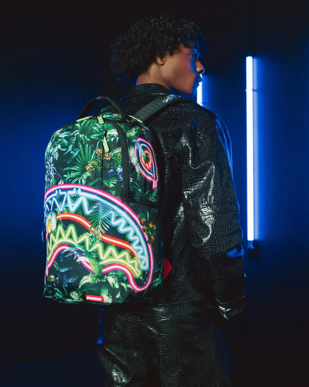 Neon Shark Jungle Dlxsr Backpack - Image 2