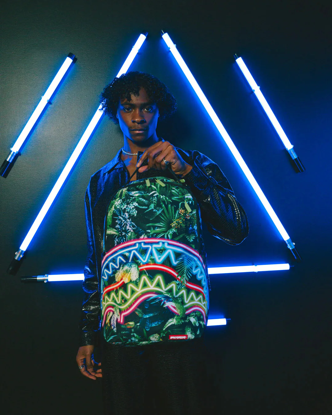 Neon Shark Jungle Dlxsr Backpack - Image 6