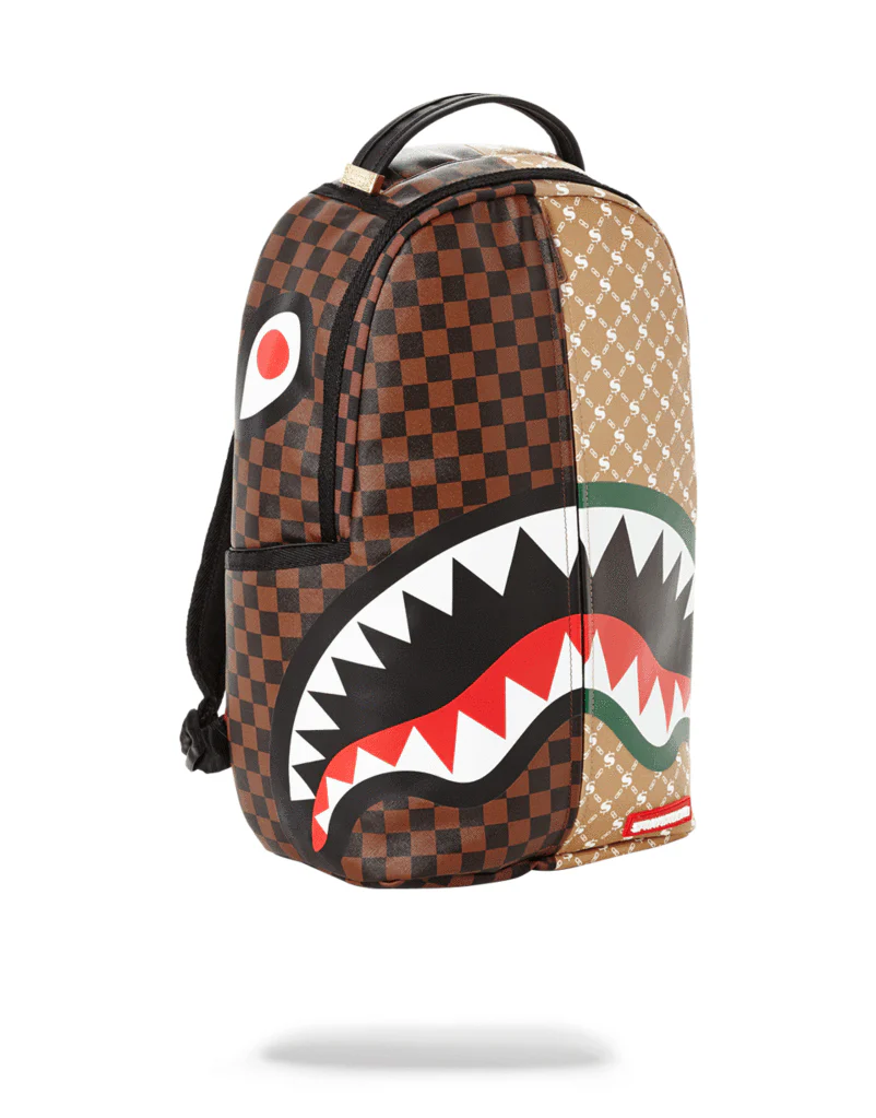 Sprayground Backpack Paris Vs Florence Shark Brown - Image 2