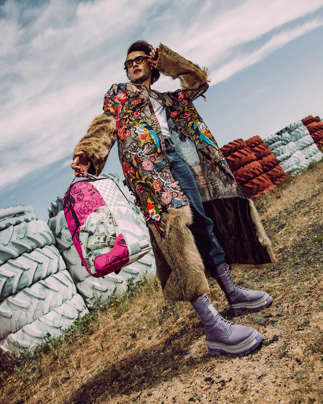 Pink And Camo Dlxsv Split Backpack - Image 6