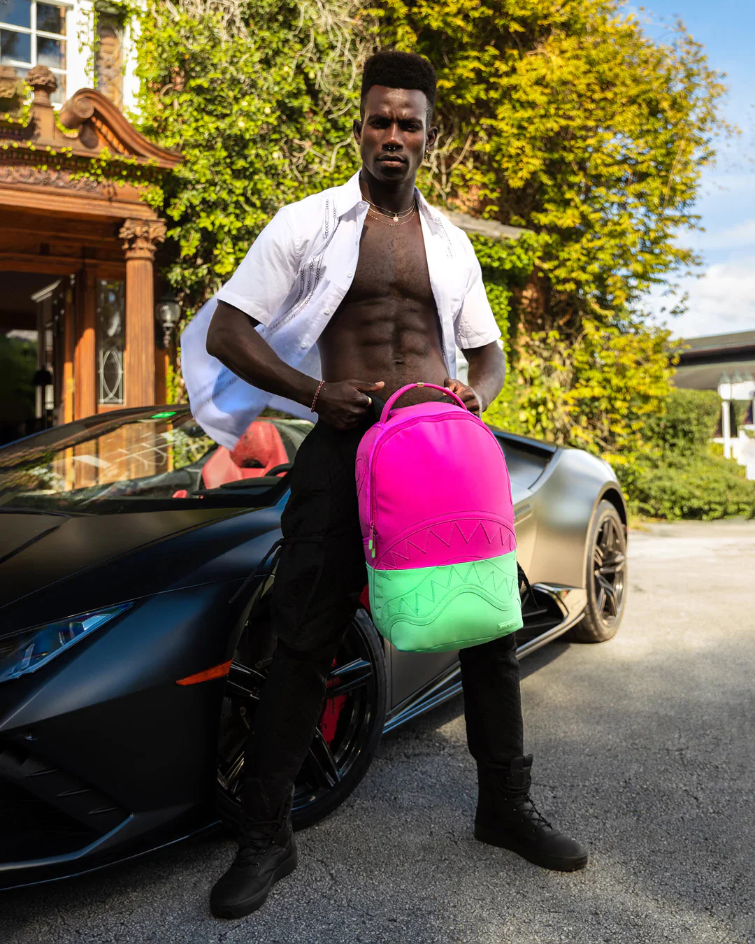 Pink Lust Dlx-suede Backpack - Image 4
