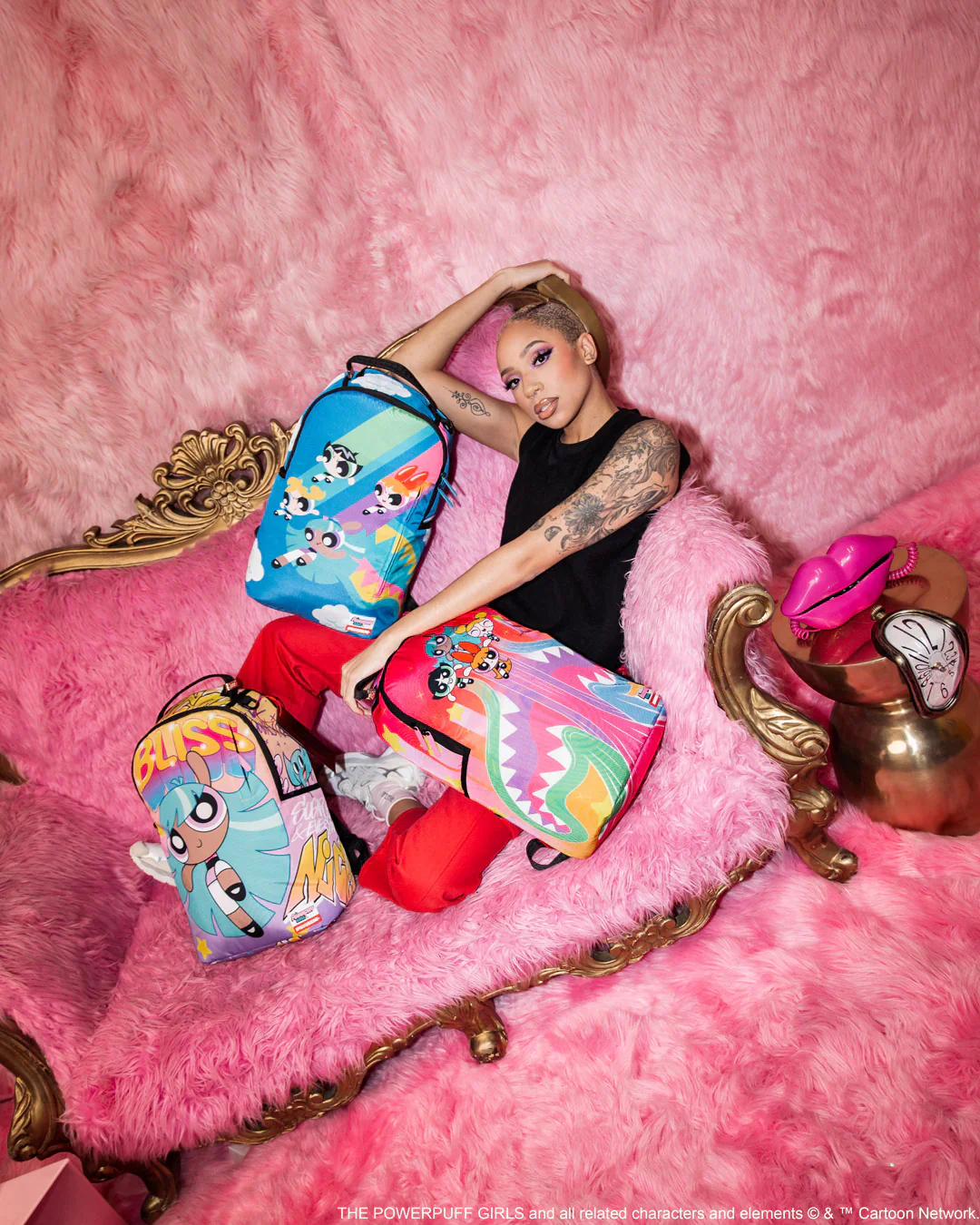 Power Puff Girls Sharkmouth Flying Trails Dlxsr Backpack - Image 6