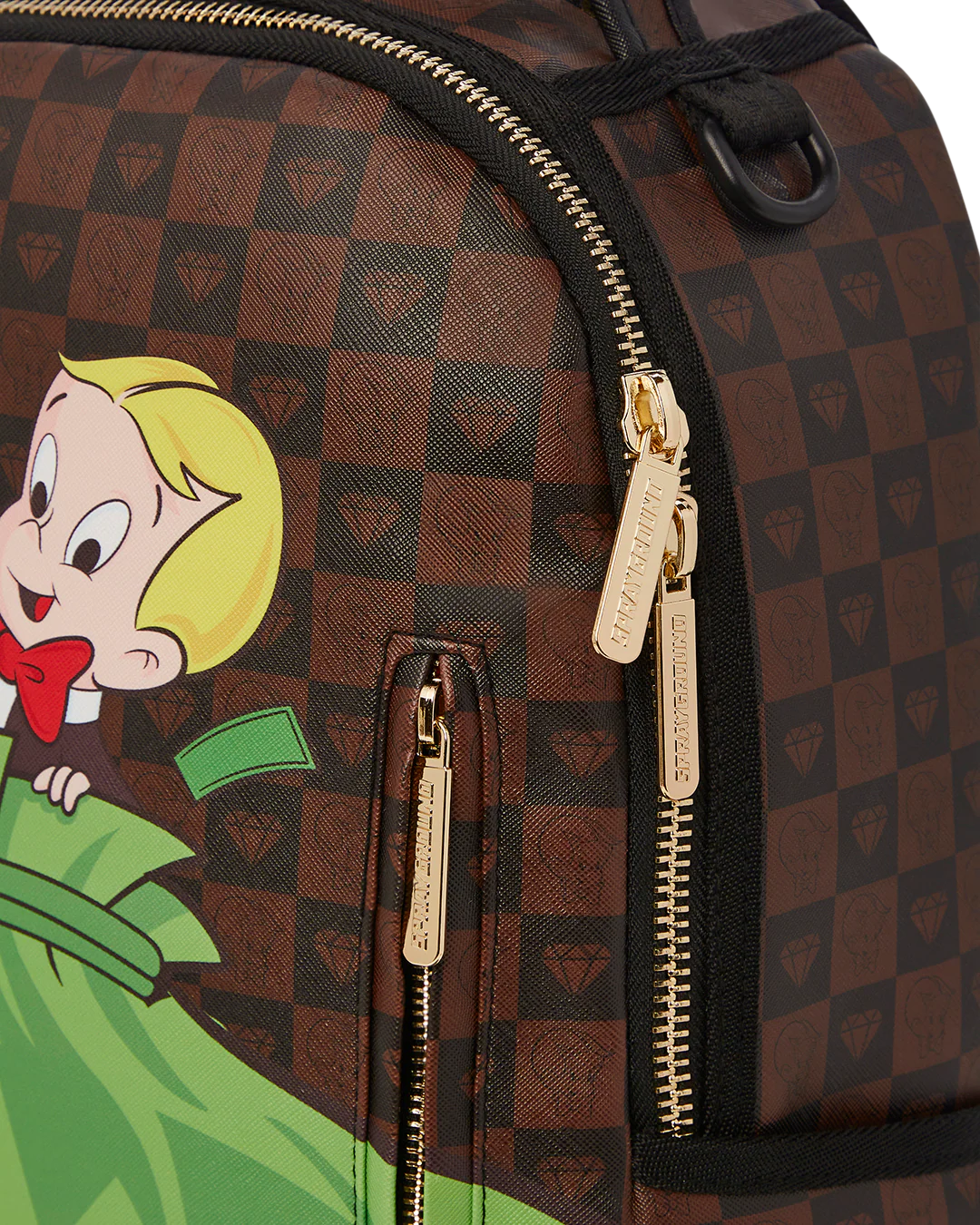 Sprayground Backpack RICHIE RICH MONEY SHARK Brown - Image 6