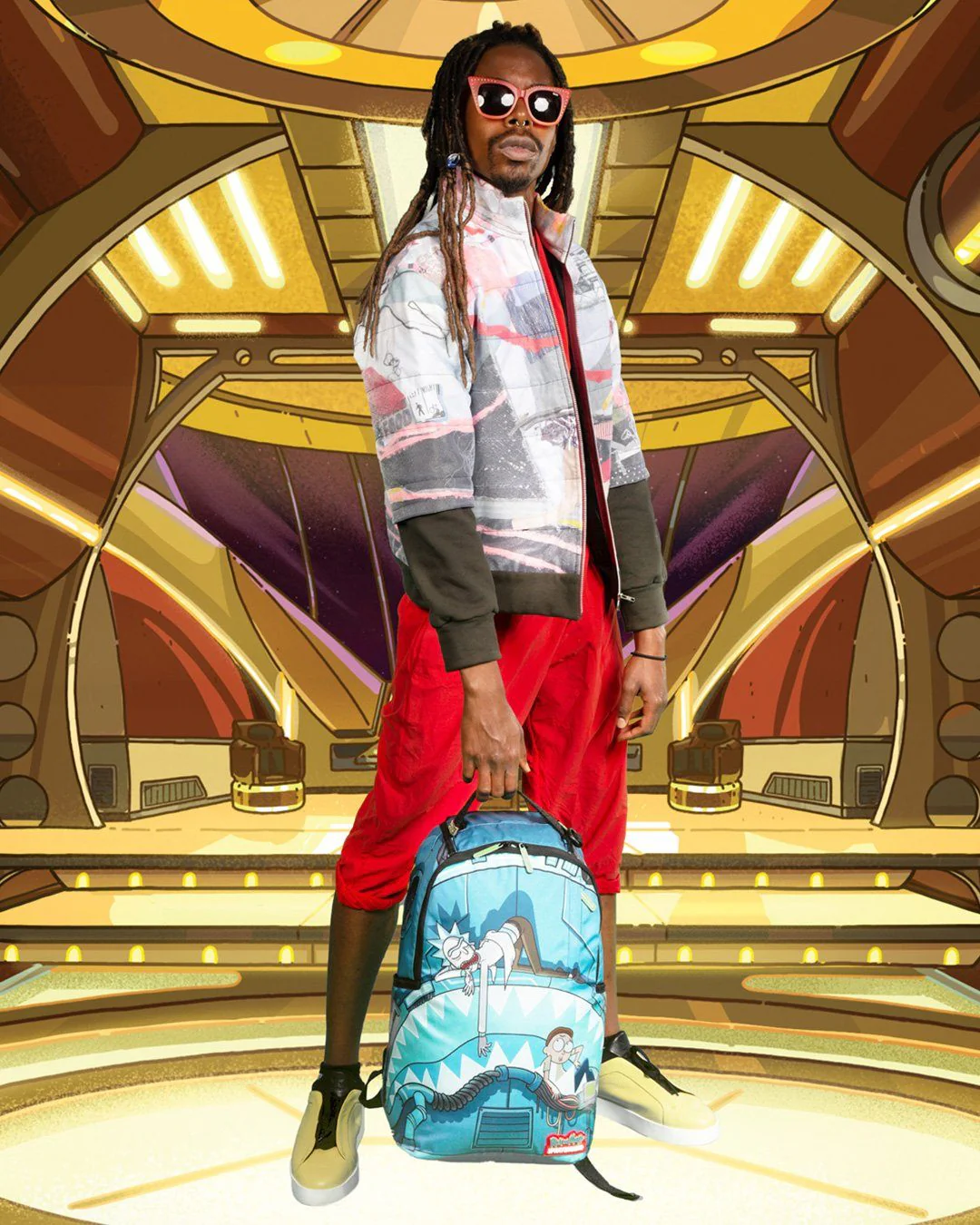 Sprayground Backpack RICK & MORTY NAPSACK Blue - Image 2