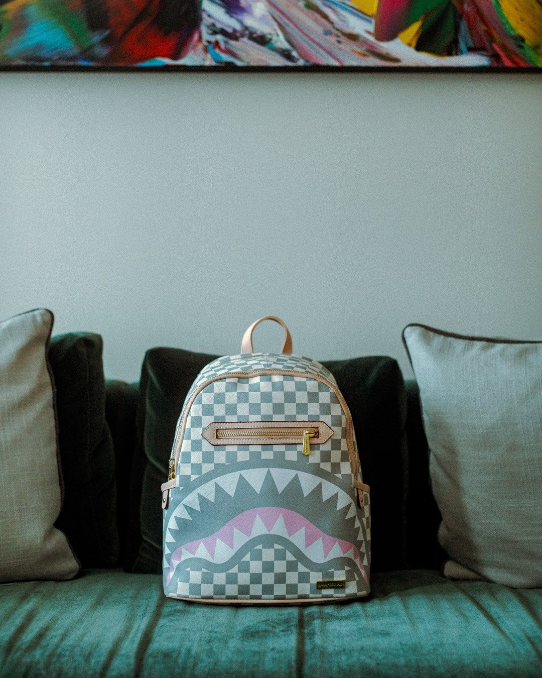 Sprayground Backpack ROSE ALL DAY LA PALAIS SAVAGE White - Image 15