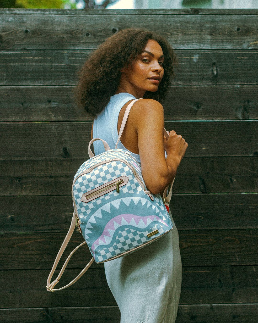 Sprayground Backpack ROSE ALL DAY LA PALAIS SAVAGE White - Image 6