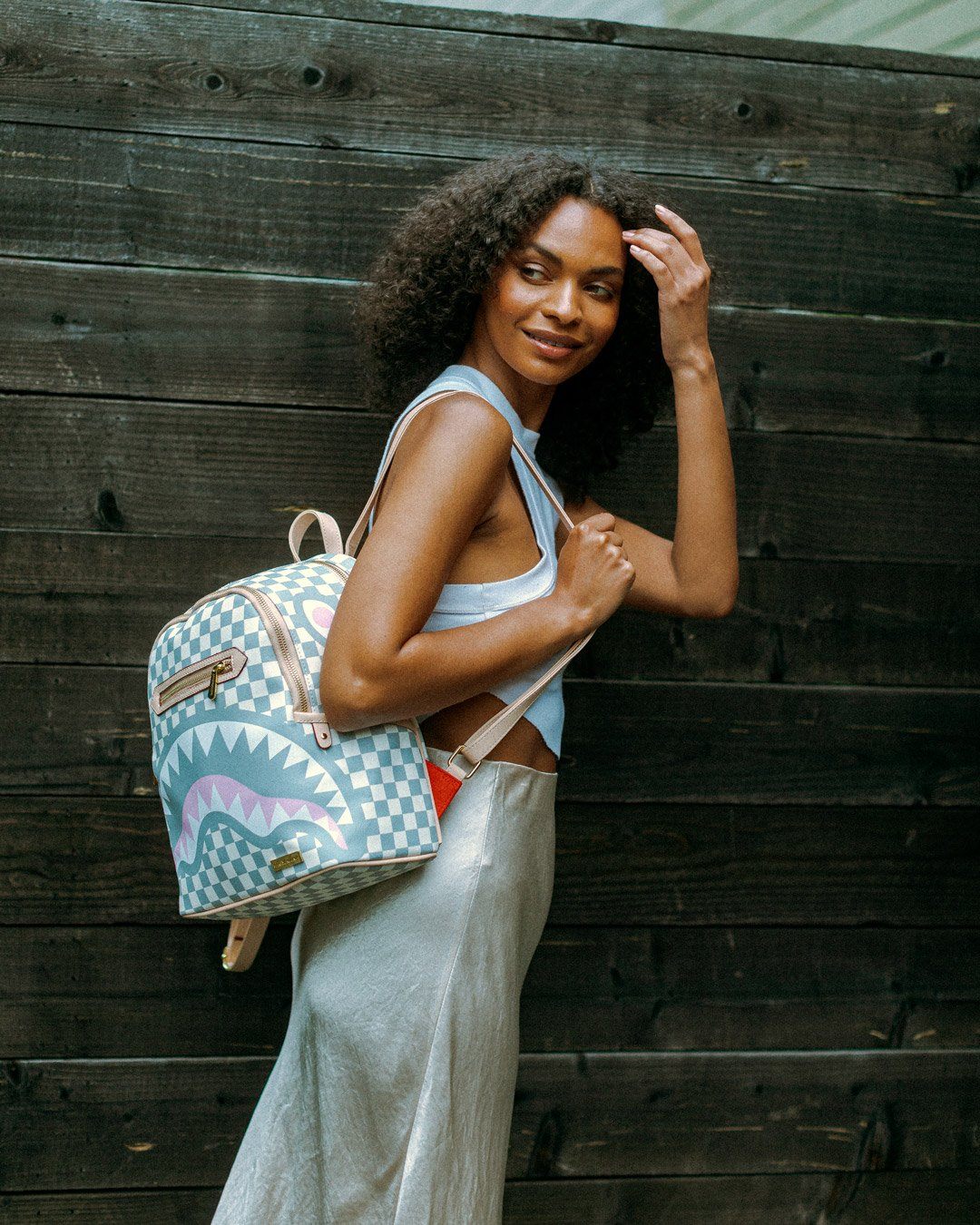 Sprayground Backpack ROSE ALL DAY LA PALAIS SAVAGE White - Image 9