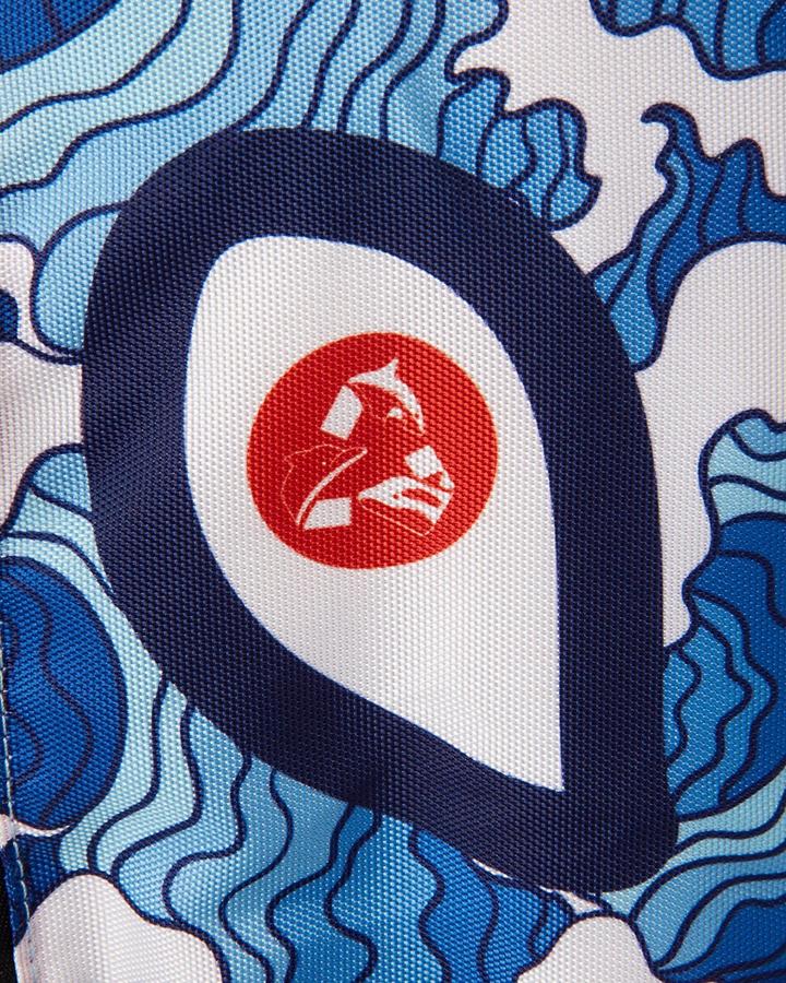 Sprayground Backpack SHARK WAVE Blue - Image 7
