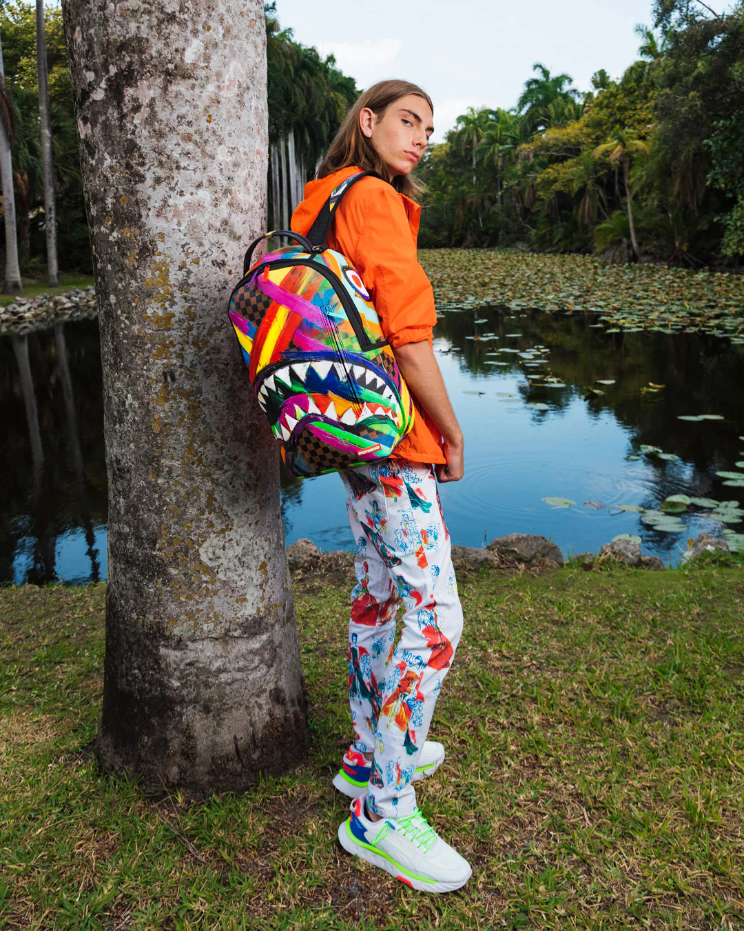 Sharks In Paint Backpack - Image 3