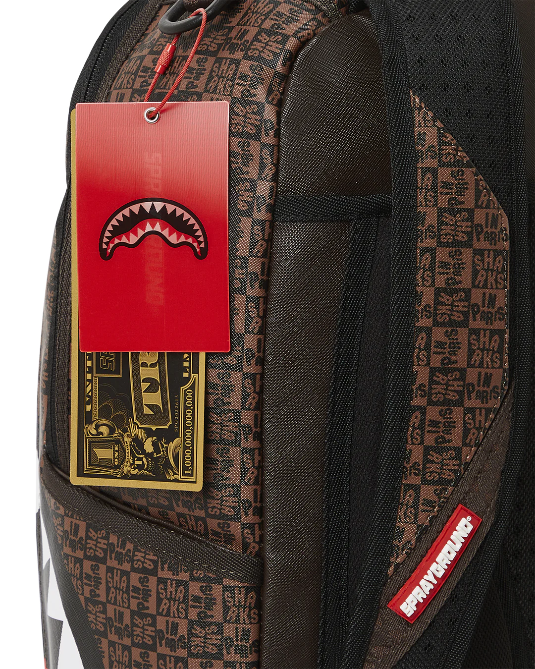 Sharks In Paris Check Backpack - Image 9