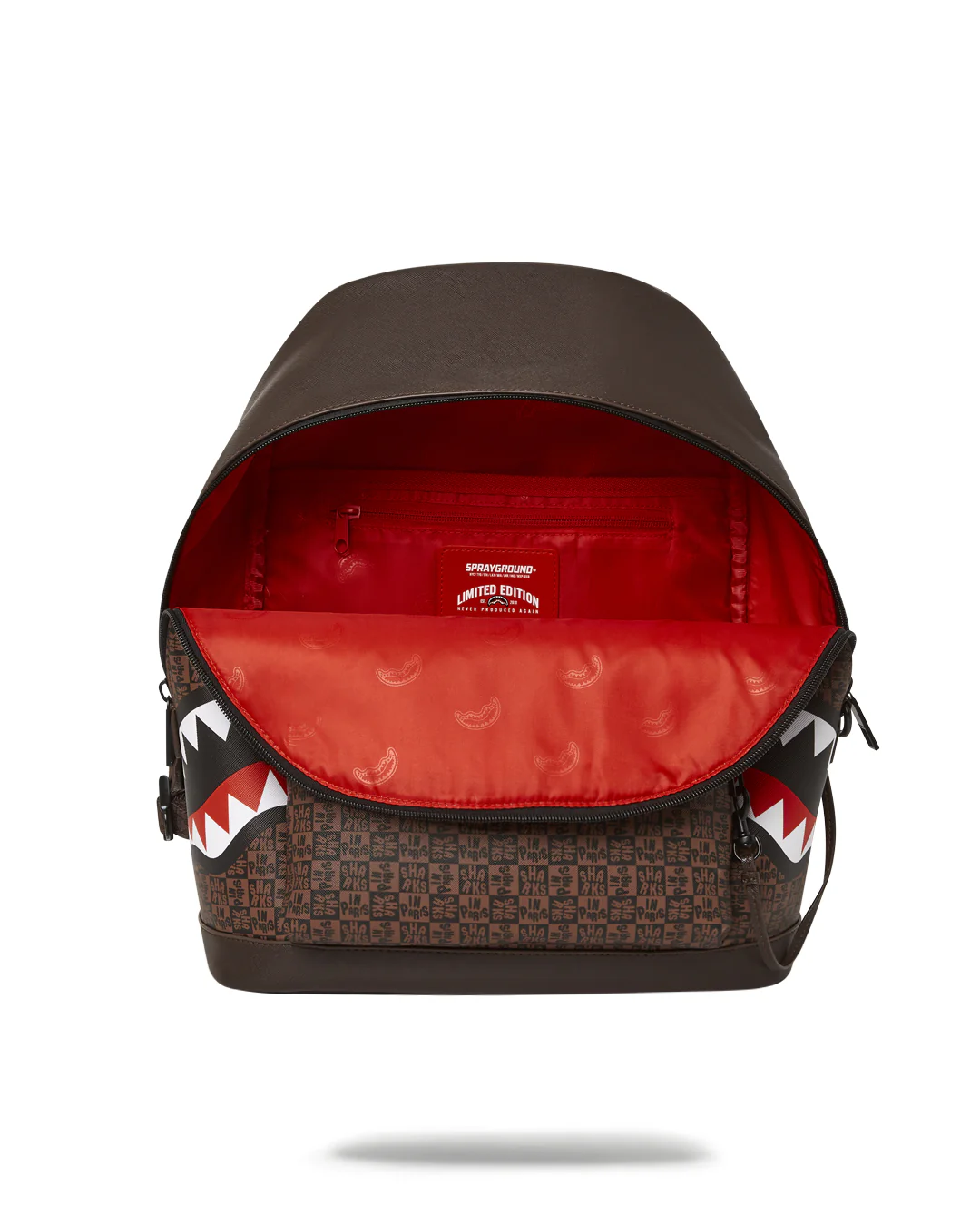Sharks In Paris Check Emperorer Side Backpack  910b4960nsz - Image 8
