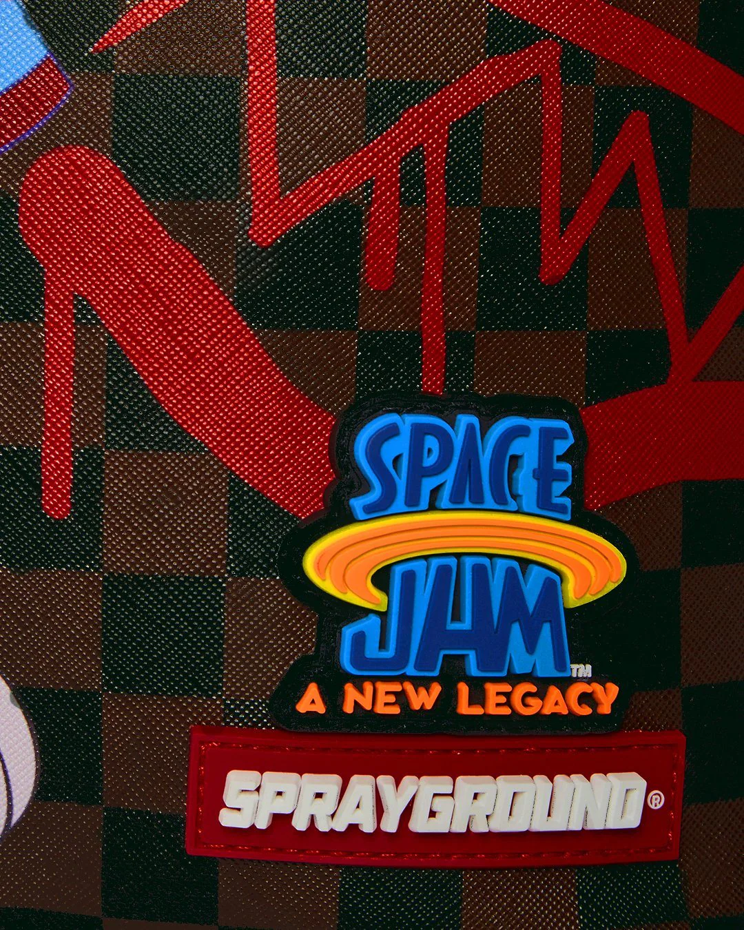 Sprayground Backpack SPACE JAM 2 CHECKERED Brown - Image 10