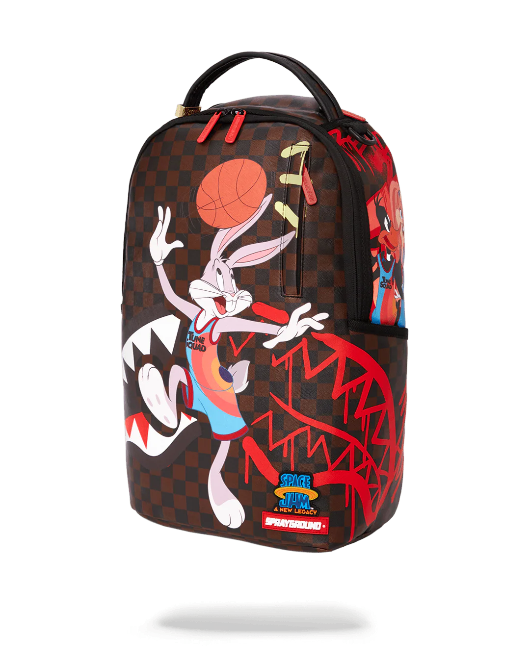Sprayground Backpack SPACE JAM 2 CHECKERED Brown - Image 2