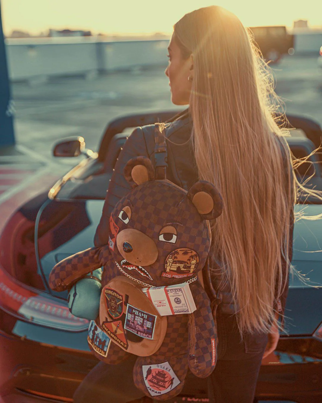 Sprayground Backpack teddy bear Brown - Image 2