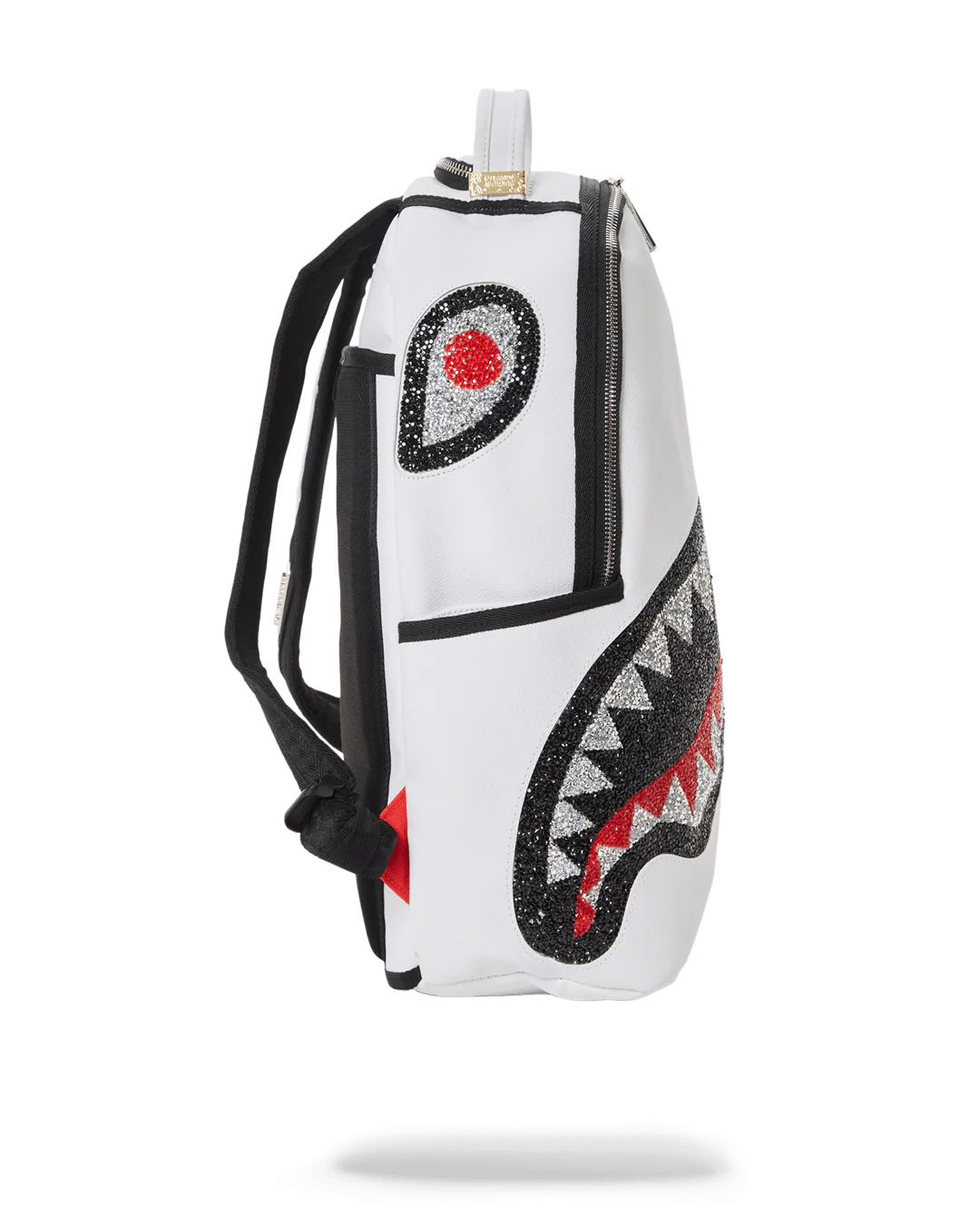 Sprayground Backpack TRINITY 2.0 SHARK WHITE BACPACK White - Image 11