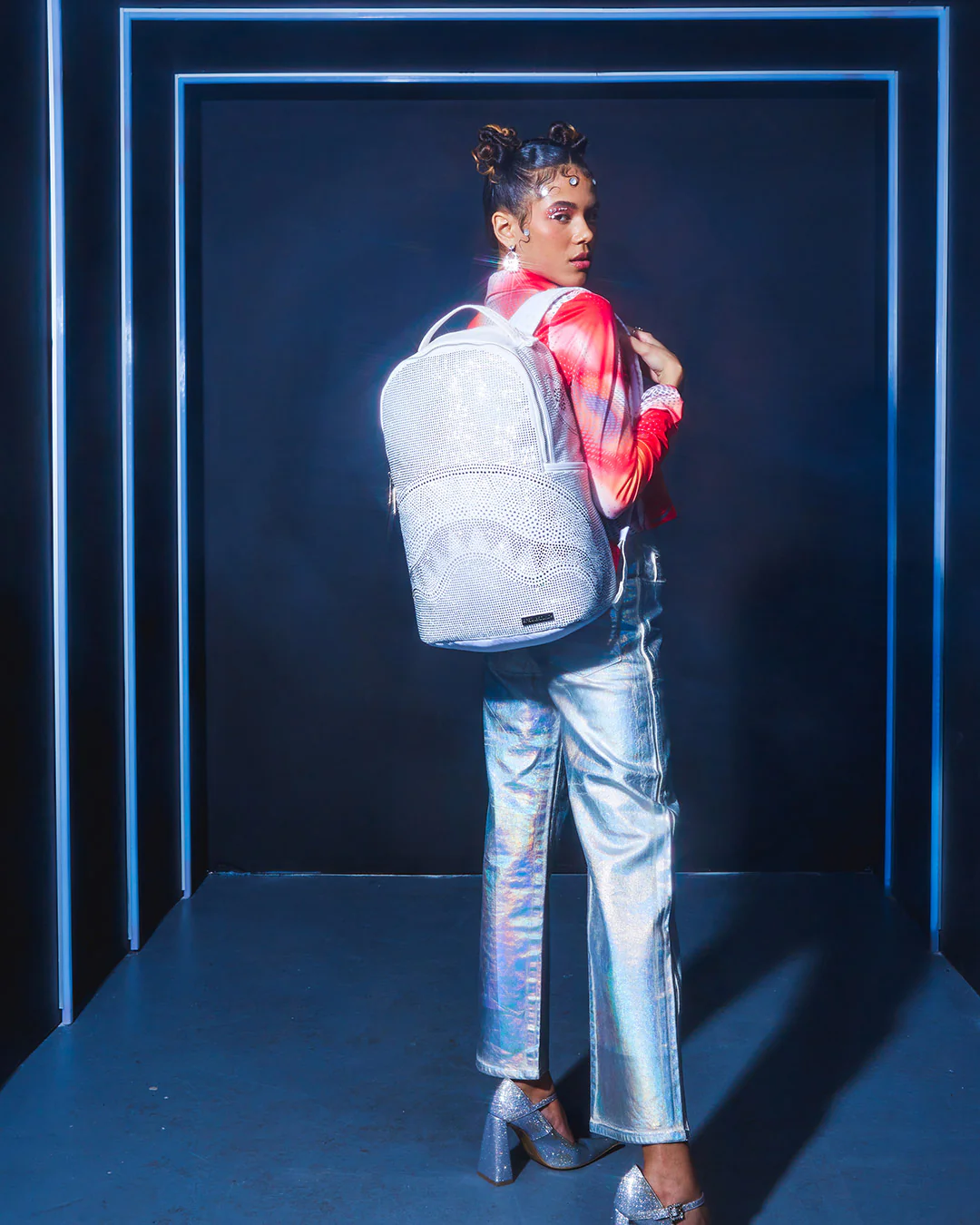 Trinity White Backpack - Image 2