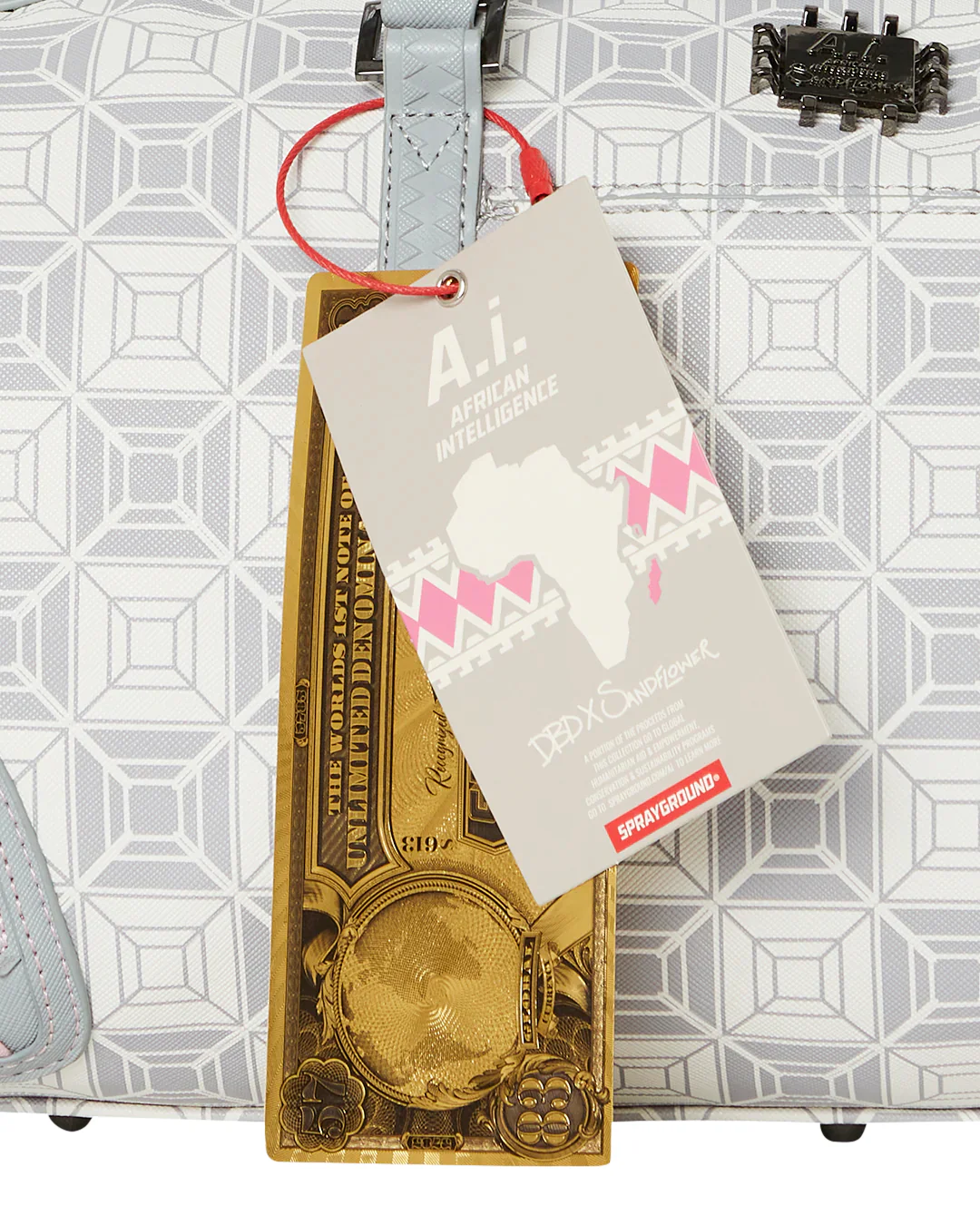 Ai Stunna Cream Mini Duffle - Image 11