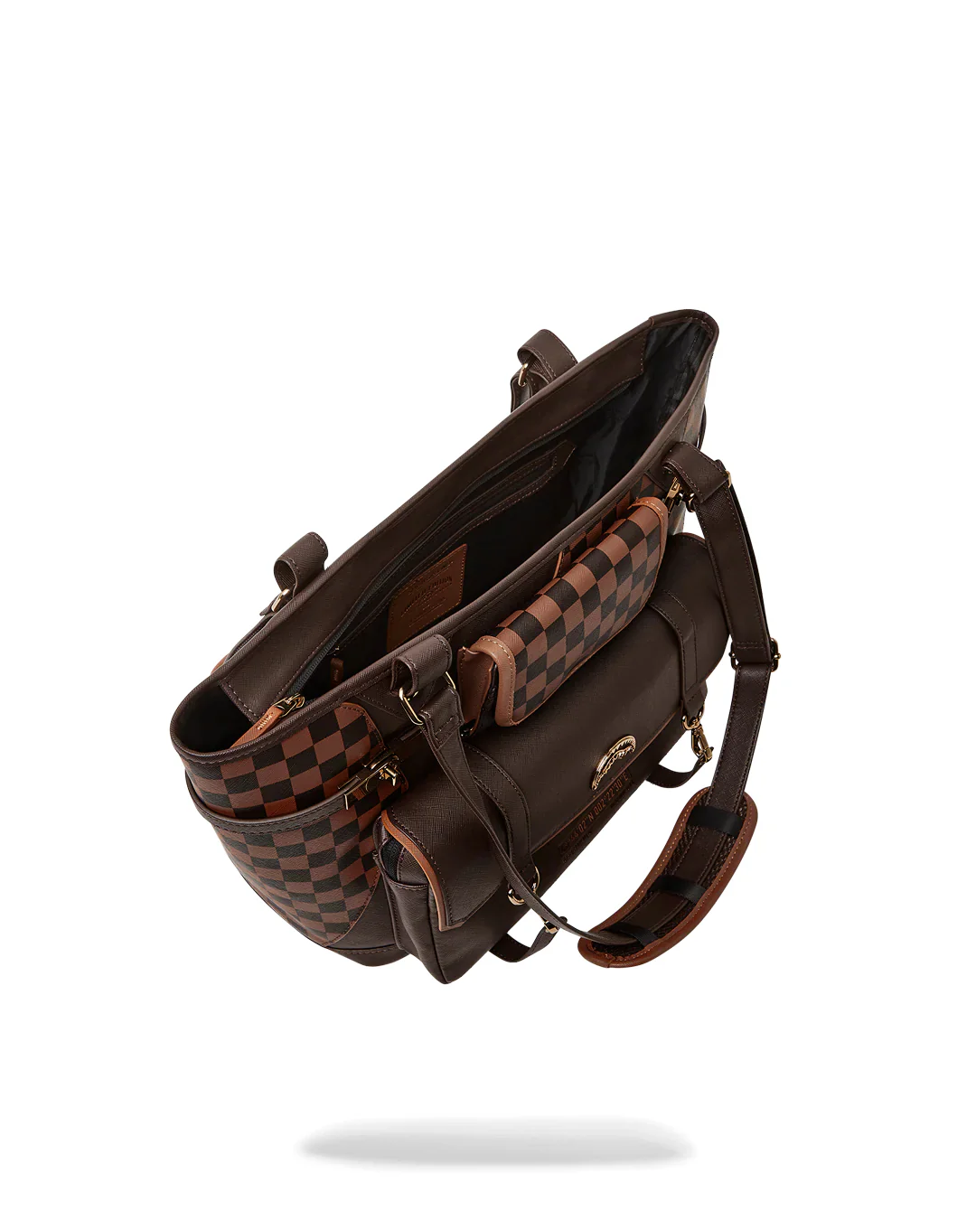 Brown Checkered Special Ops Tote - Image 9