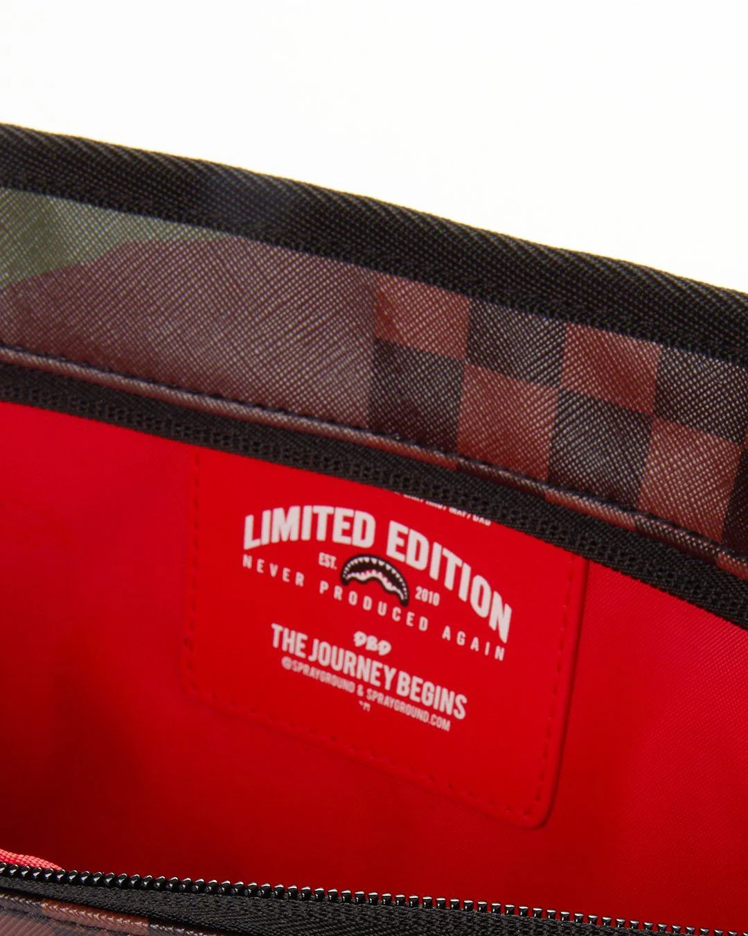 Sprayground Bag CHECK SPLIT MINI DUFFLE Brown - Image 10