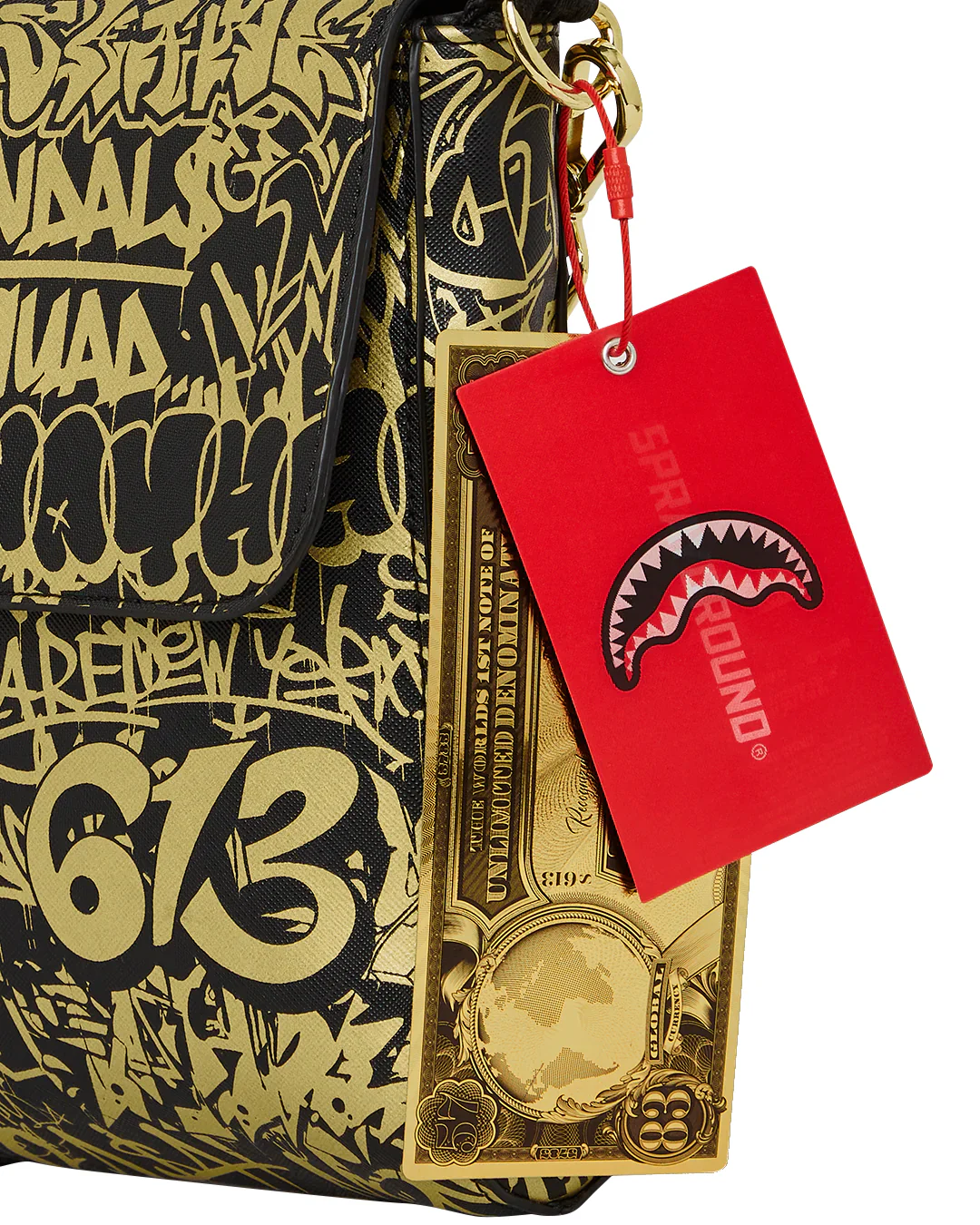 Half Graff Gold Messenger Bag - Image 9
