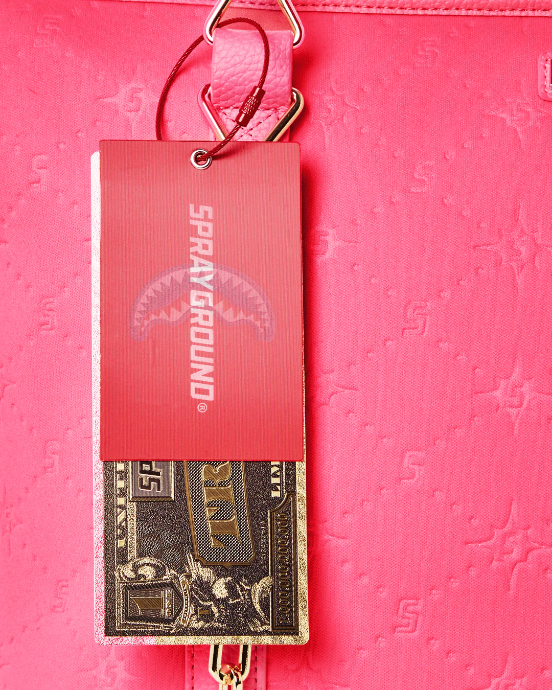 Pink Puffy Bag Tote Bag - Image 4