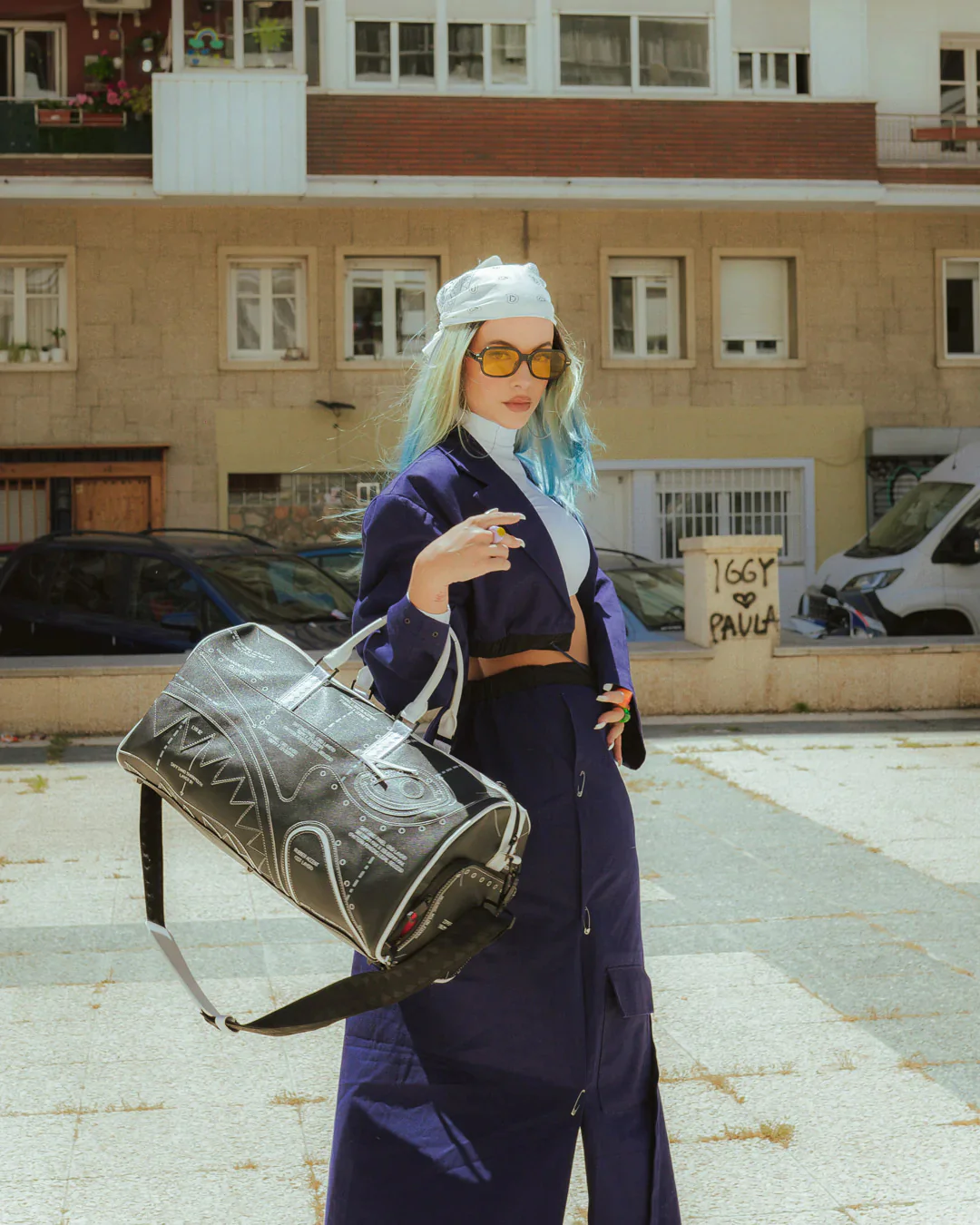 Reverse Technical Cut And Sew Duffle - Image 2