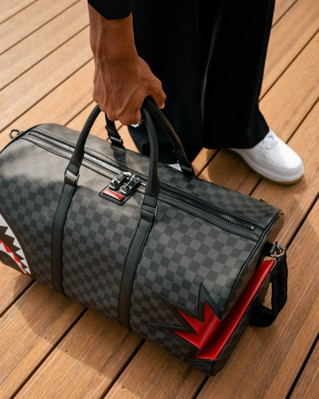 Sprayground Bag SHARK BITE SHARKS IN PARIS GRAY DUFFLE Multicolor - Image 6