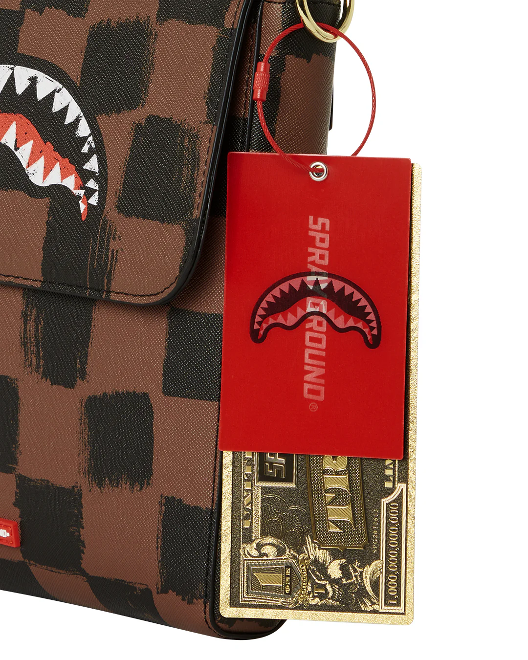 Sharks In Paris Painted Messenger Sling Bag - Image 5