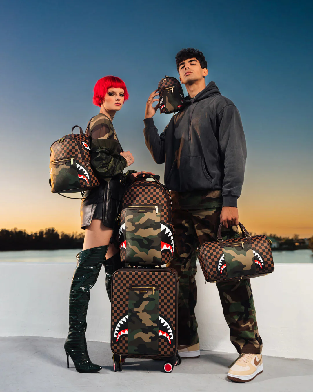 Sip With Camo Accent Mini Duffle - Image 10