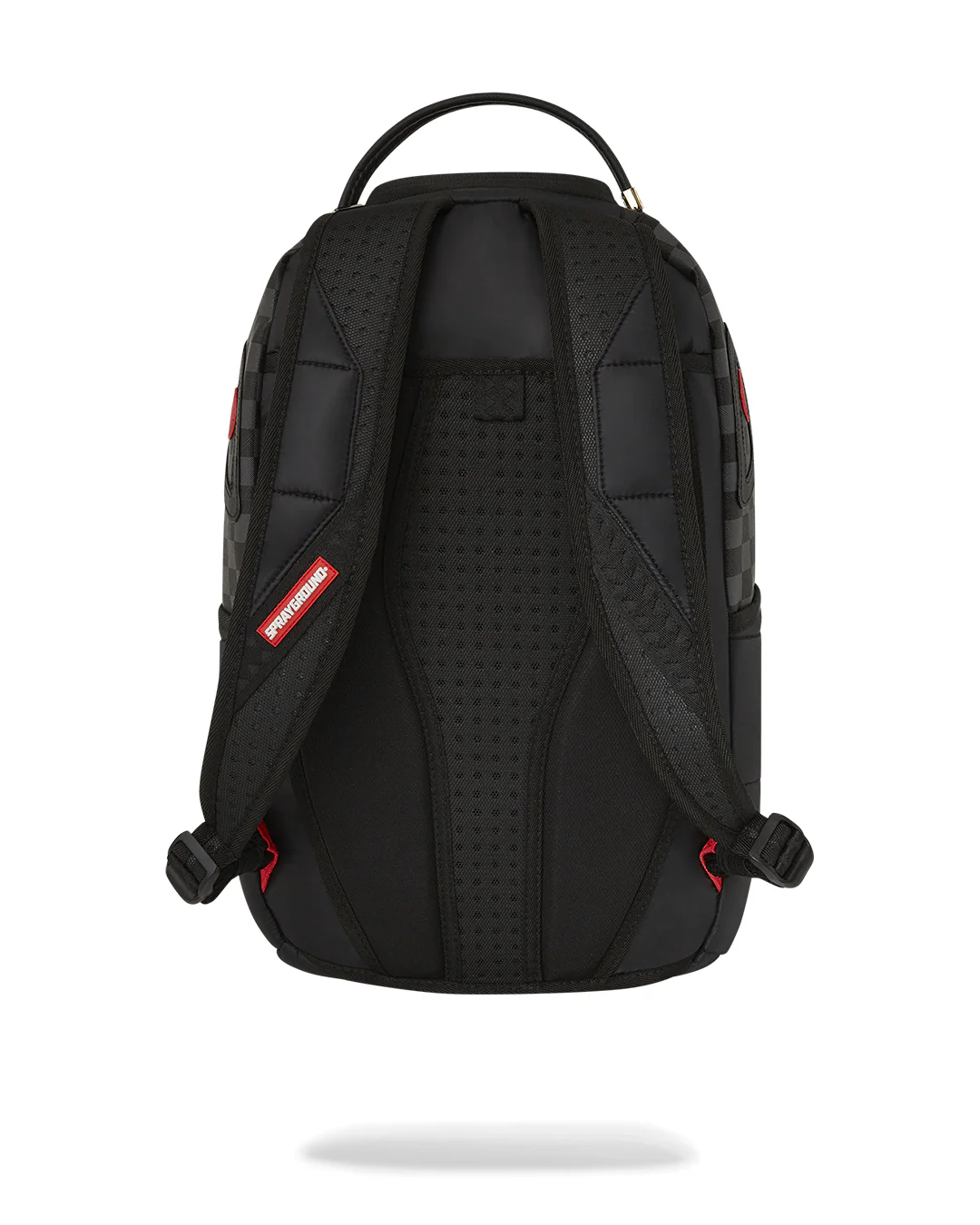 Black Puffer Grey Check Backpack - Image 4