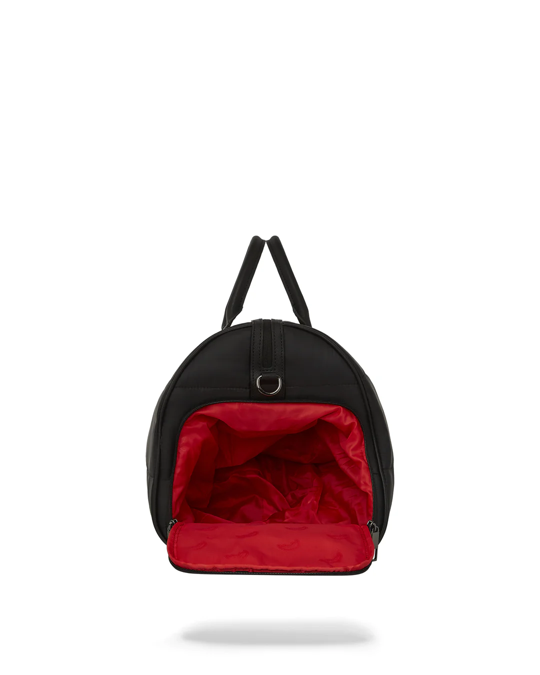 Black Puffer Grey Check Duffle - Image 7