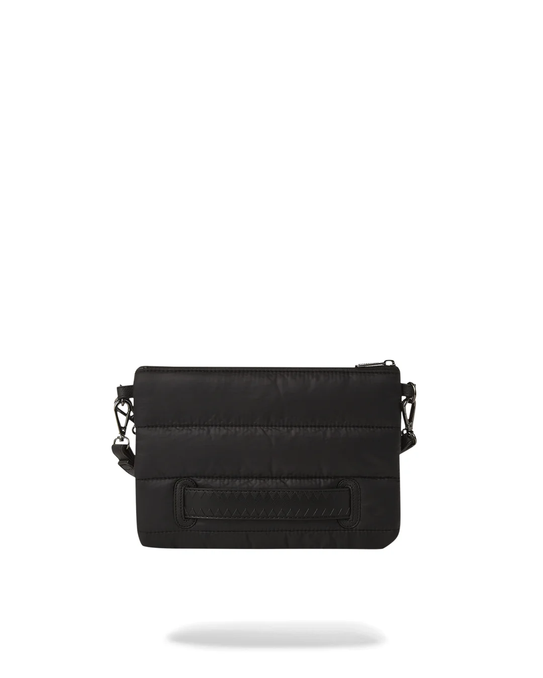 Black Puffer Grey Check Pouchette - Image 3