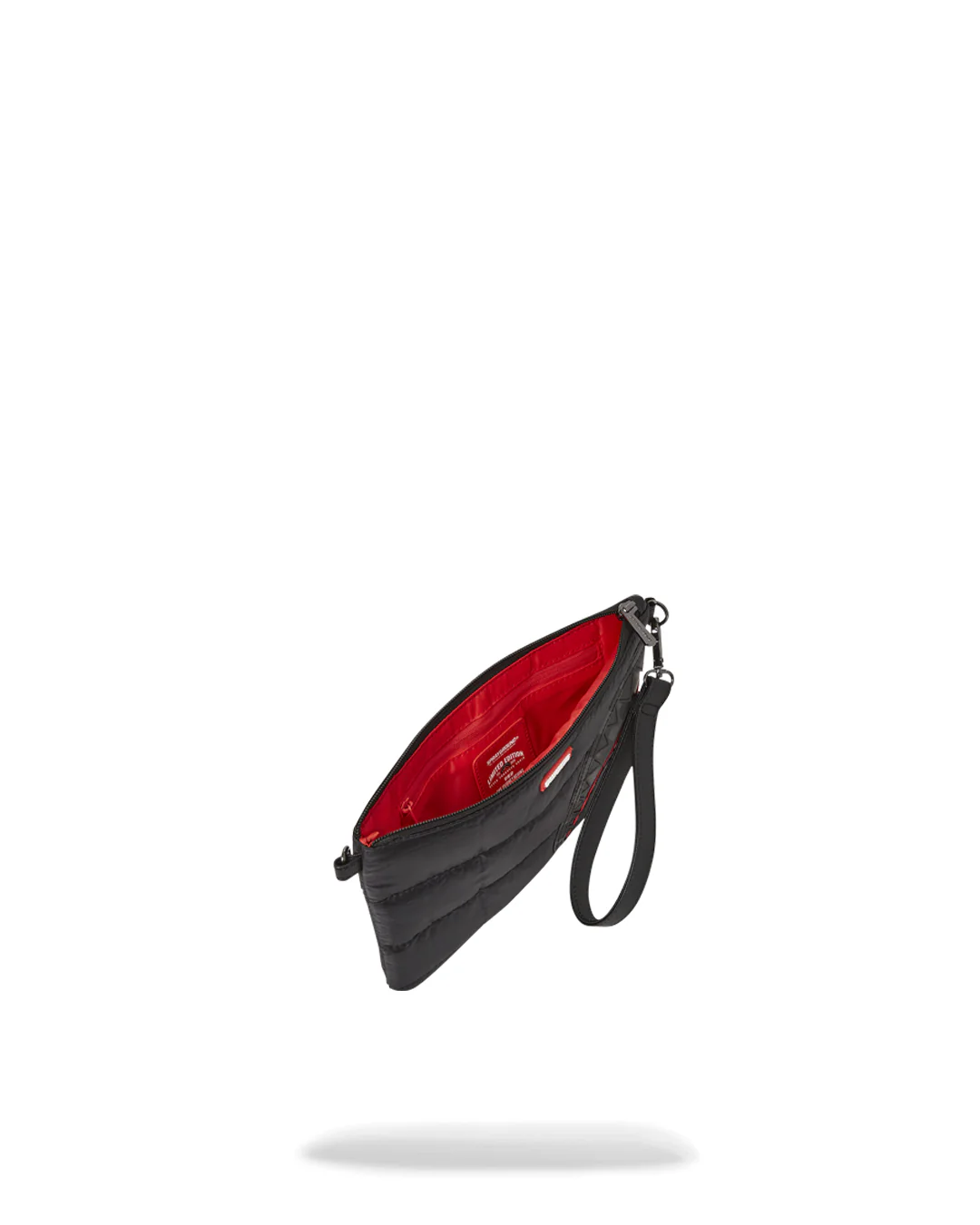 Black Puffer Grey Check Pouchette - Image 5
