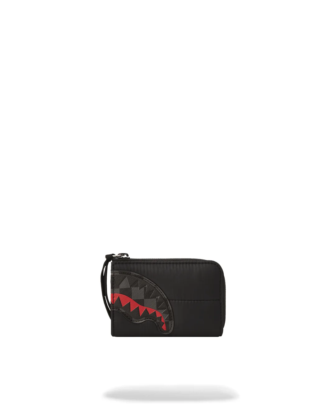 Black Puffer Grey Check Wallet - Image 3