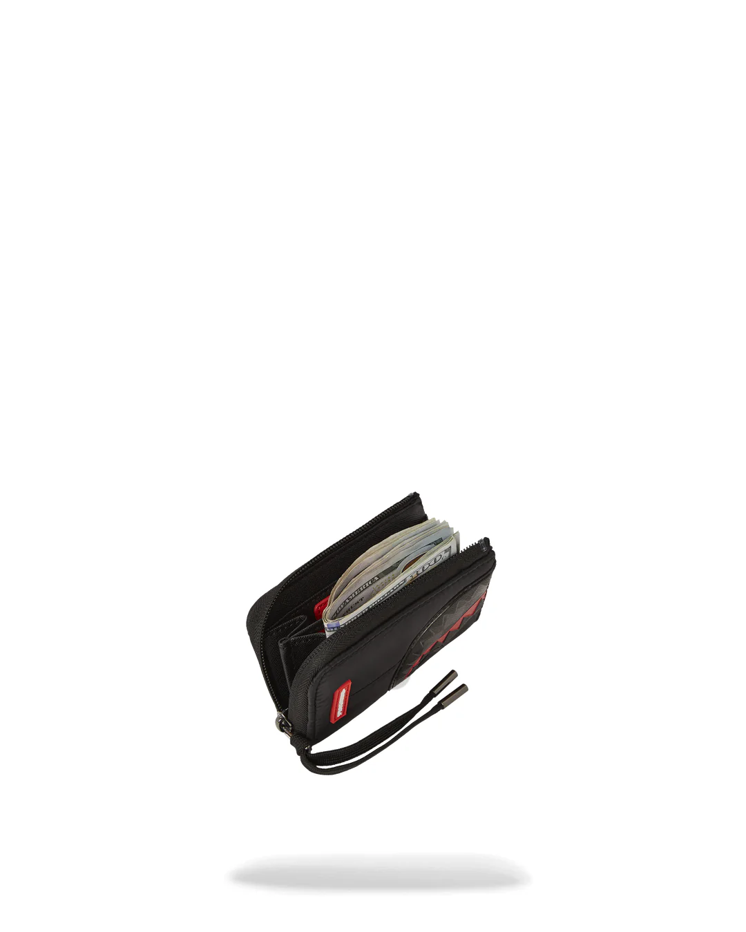 Black Puffer Grey Check Wallet - Image 4