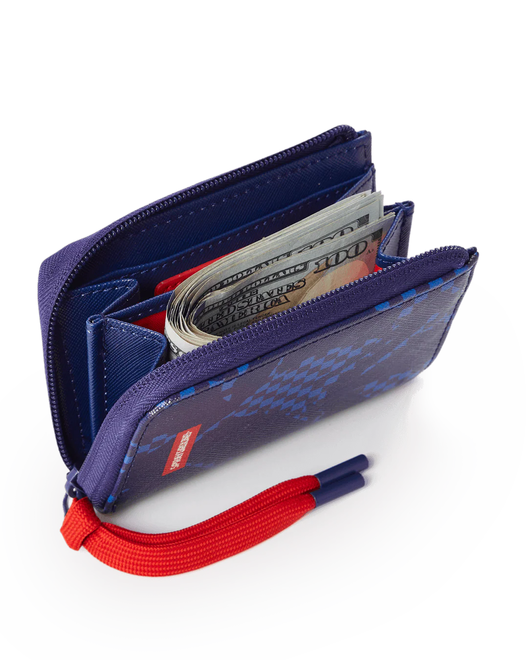 Camo Blue Shark Pattern Wallet - Image 3