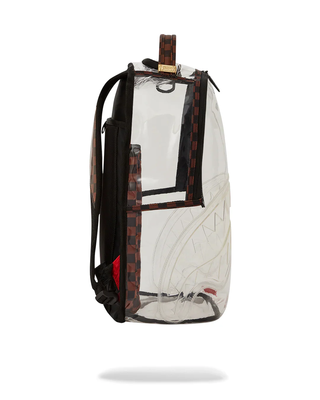 Clear Brown Check Clear Backpack Check - Image 5