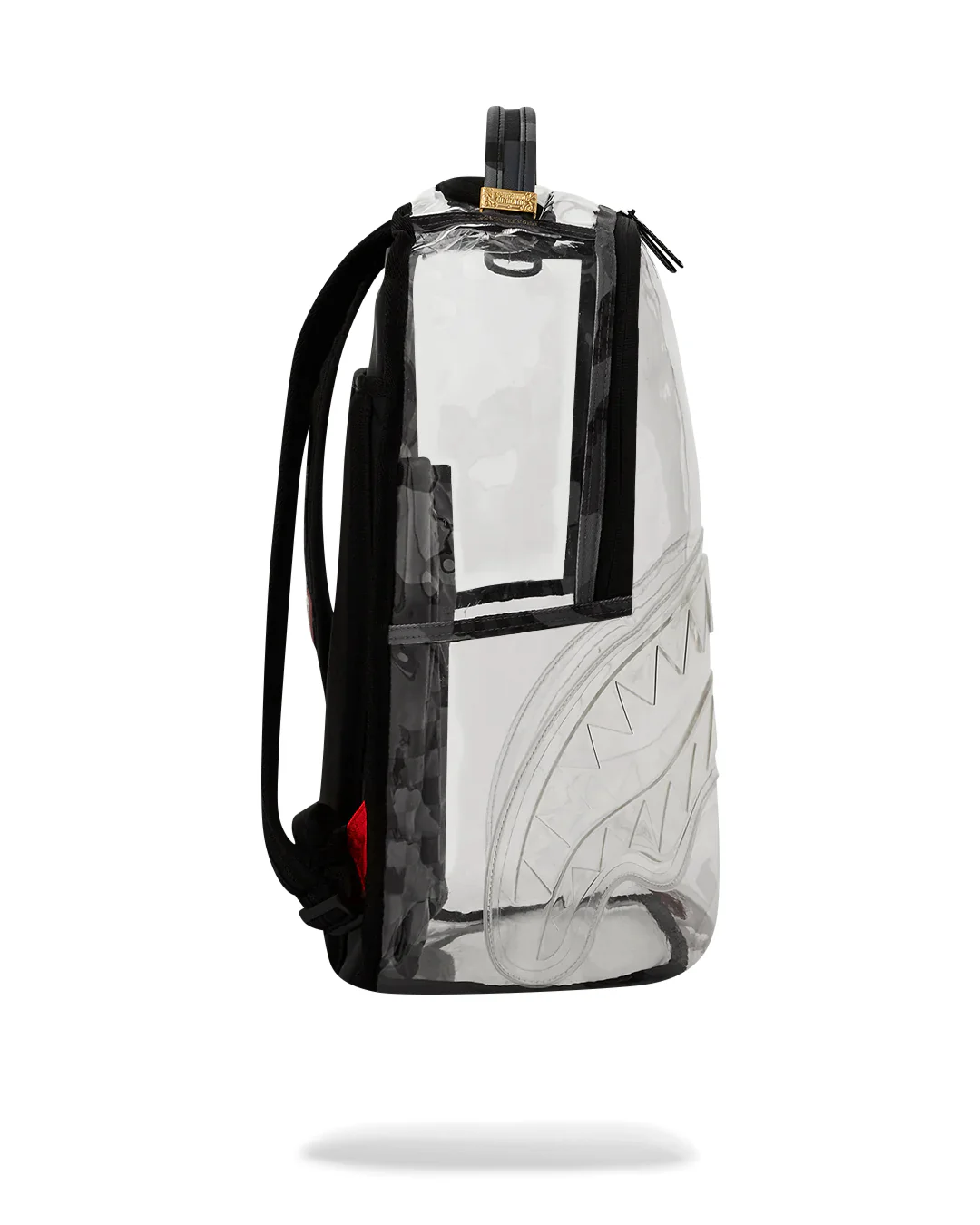 Clear Grey Check Clear Backpack - Image 5