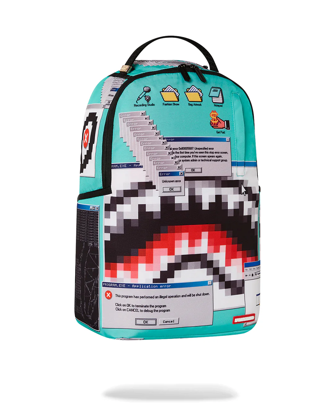 Computer Virus Shark Backpack - Image 3