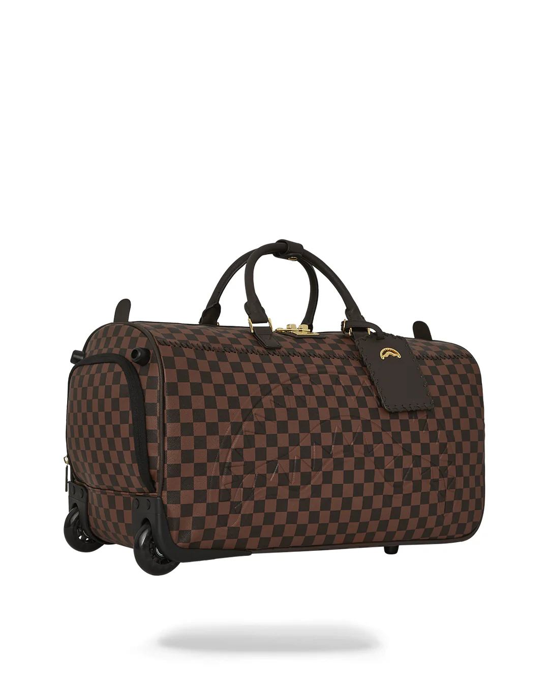 Core Emboss Check Wheely Duffle - Image 2