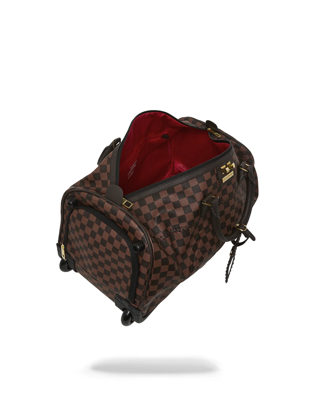 Core Emboss Check Wheely Duffle - Image 6