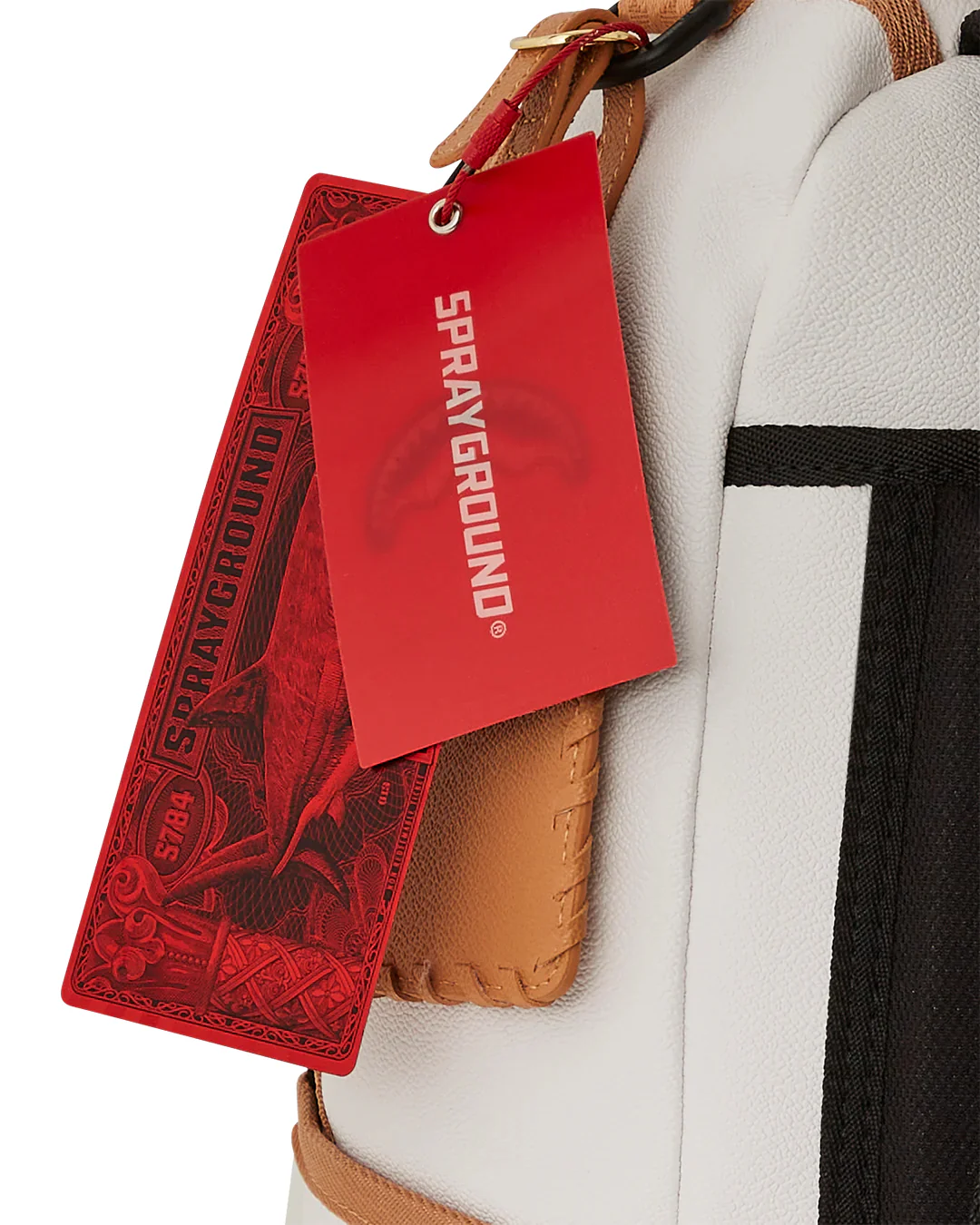 Core Embossed Ivory Backpack - Image 12