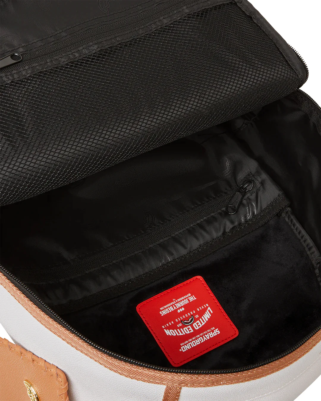 Core Embossed Ivory Backpack - Image 8